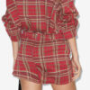 Gisen Short Plaid Skirt Gisen Short Plaid Skirt